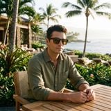 Kính mát MAUI JIM Maluhia MJ643 10-HS – người mẫu đeo kính