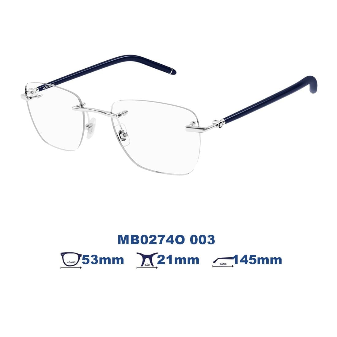 Gọng kính MONTBLANC MB0274O 003