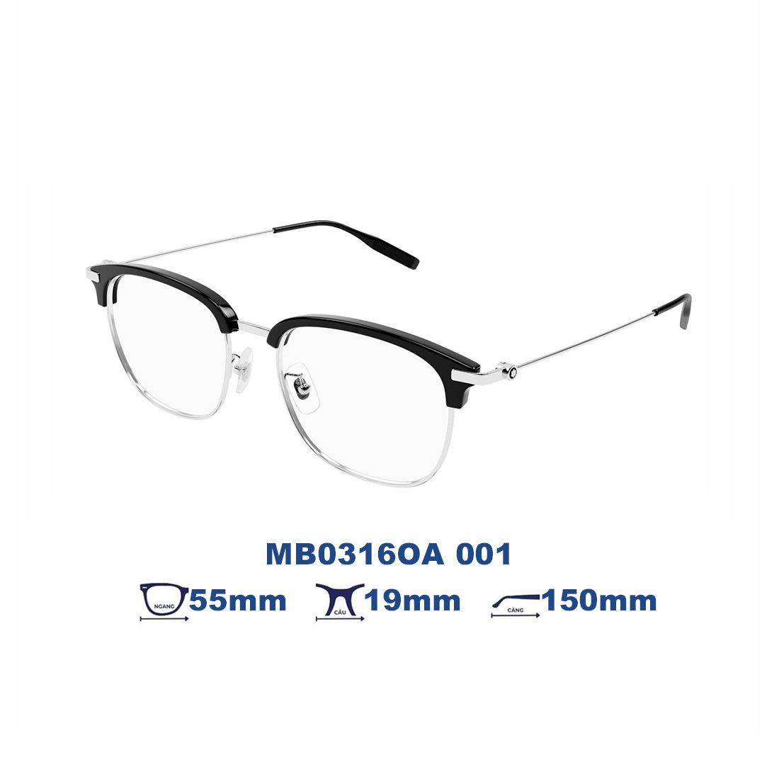  Gọng kính MONTBLANC MB0316OA 001 