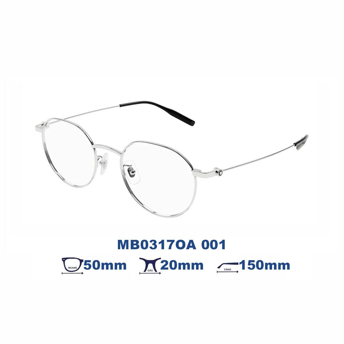  Gọng kính MONTBLANC MB0317OA 001 