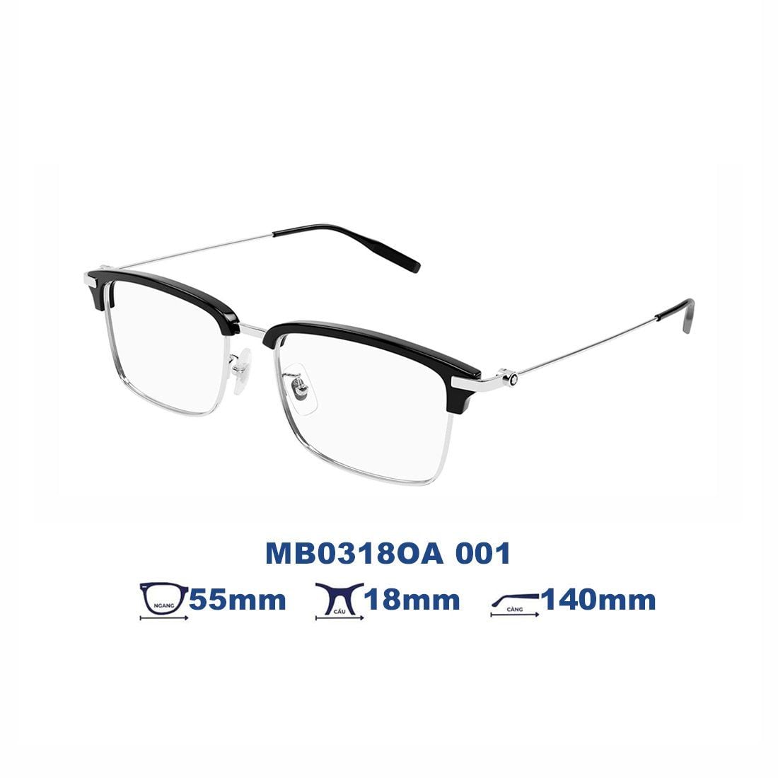  Gọng kính MONTBLANC MB0318OA 001 