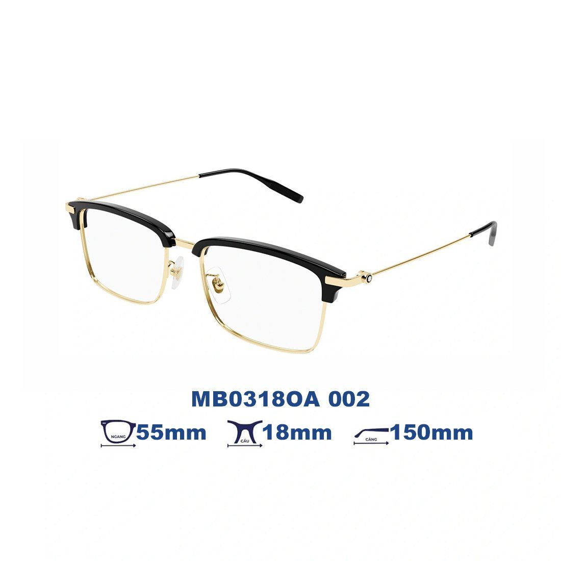  Gọng kính MONTBLANC MB0318OA 002 