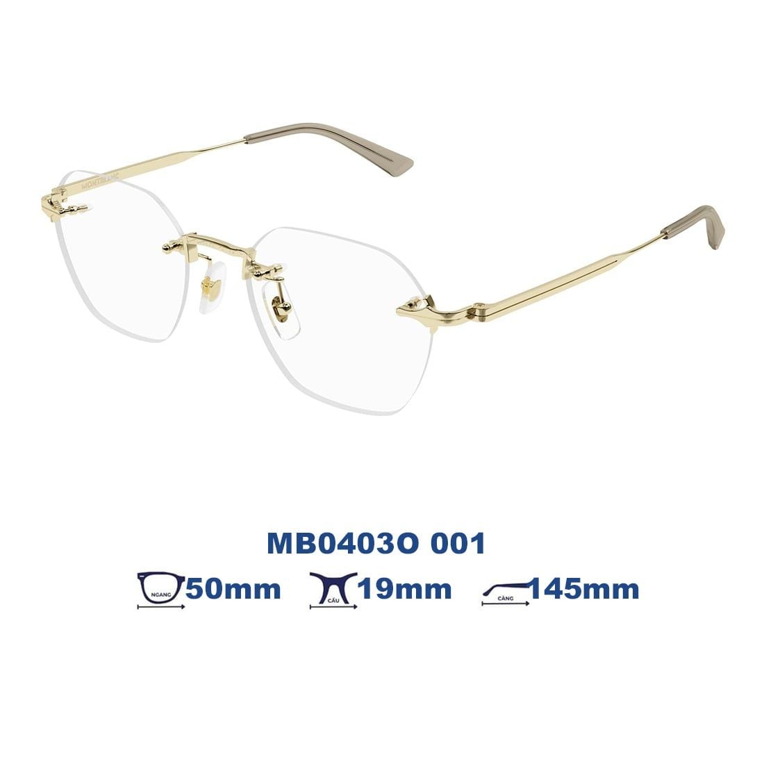 Gọng kính MONTBLANC MB0403O 001