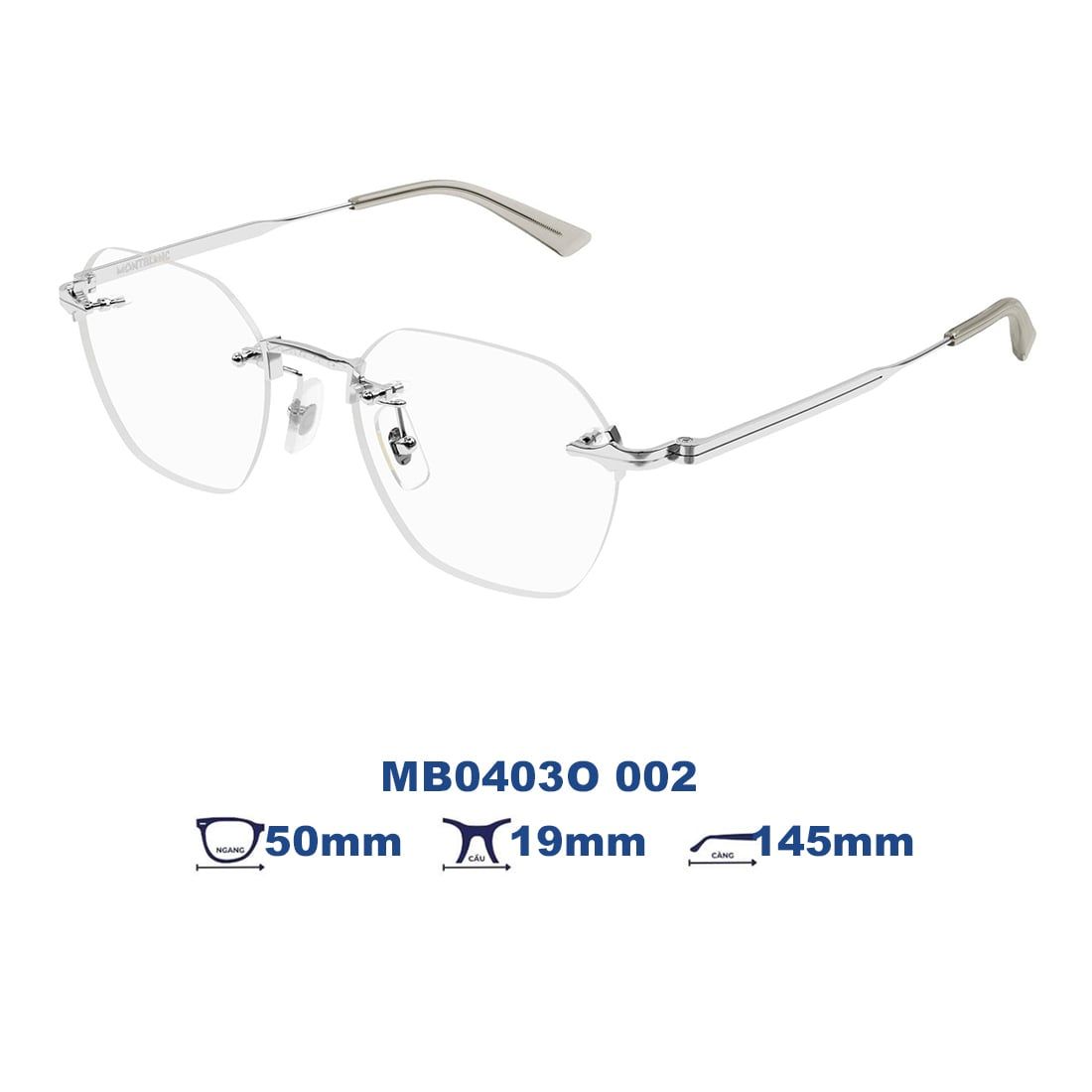 Gọng kính MONTBLANC MB0403O 002