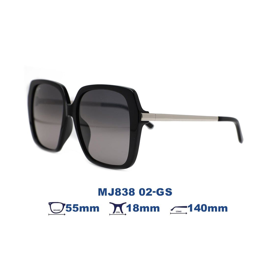 Kính mát MAUI JIM MJ838 02-GS