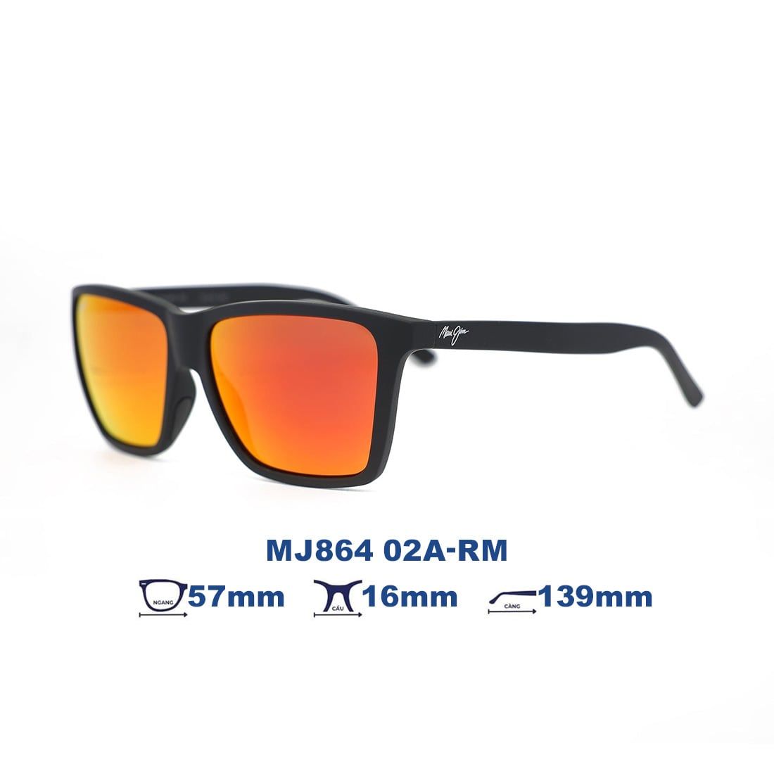 Kính mát MAUI JIM MJ864 02A-RM