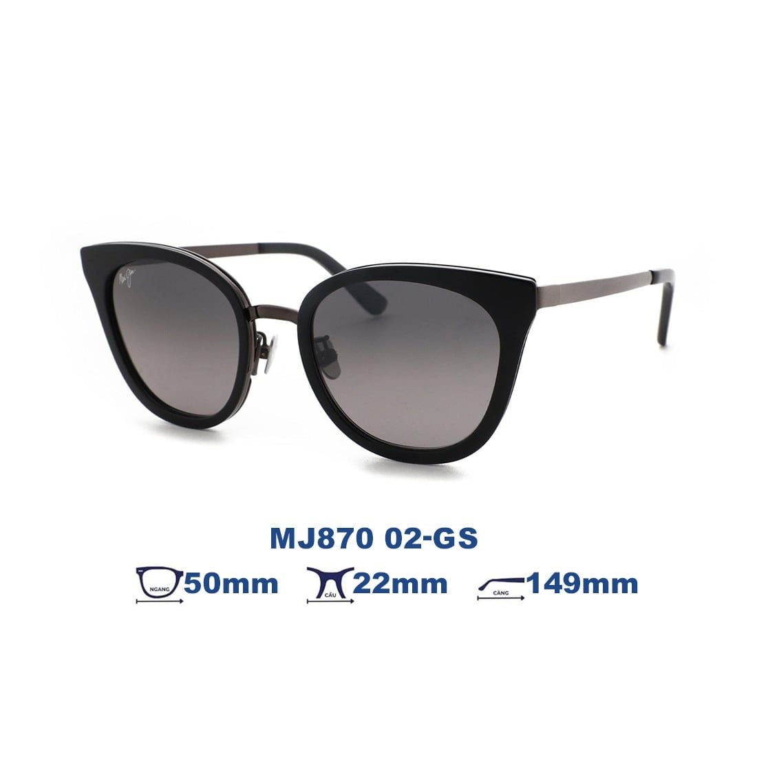 Kính mát MAUI JIM MJ870 02-GS