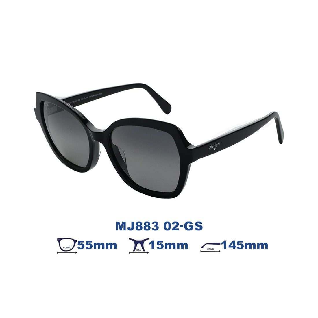 Kính mát MAUI JIM MJ883 02-GS