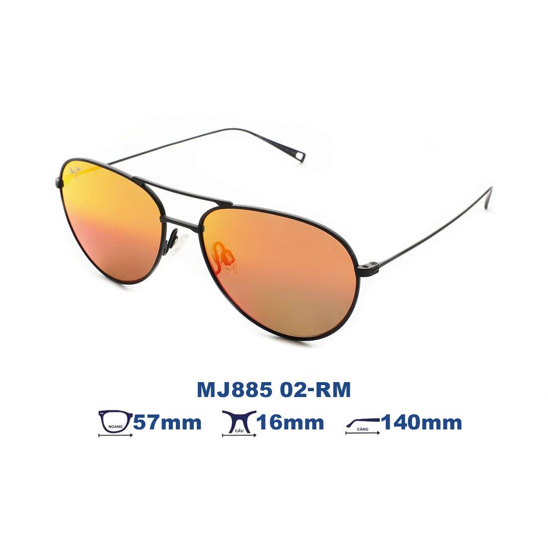 Kính mát MAUI JIM MJ885 02-RM