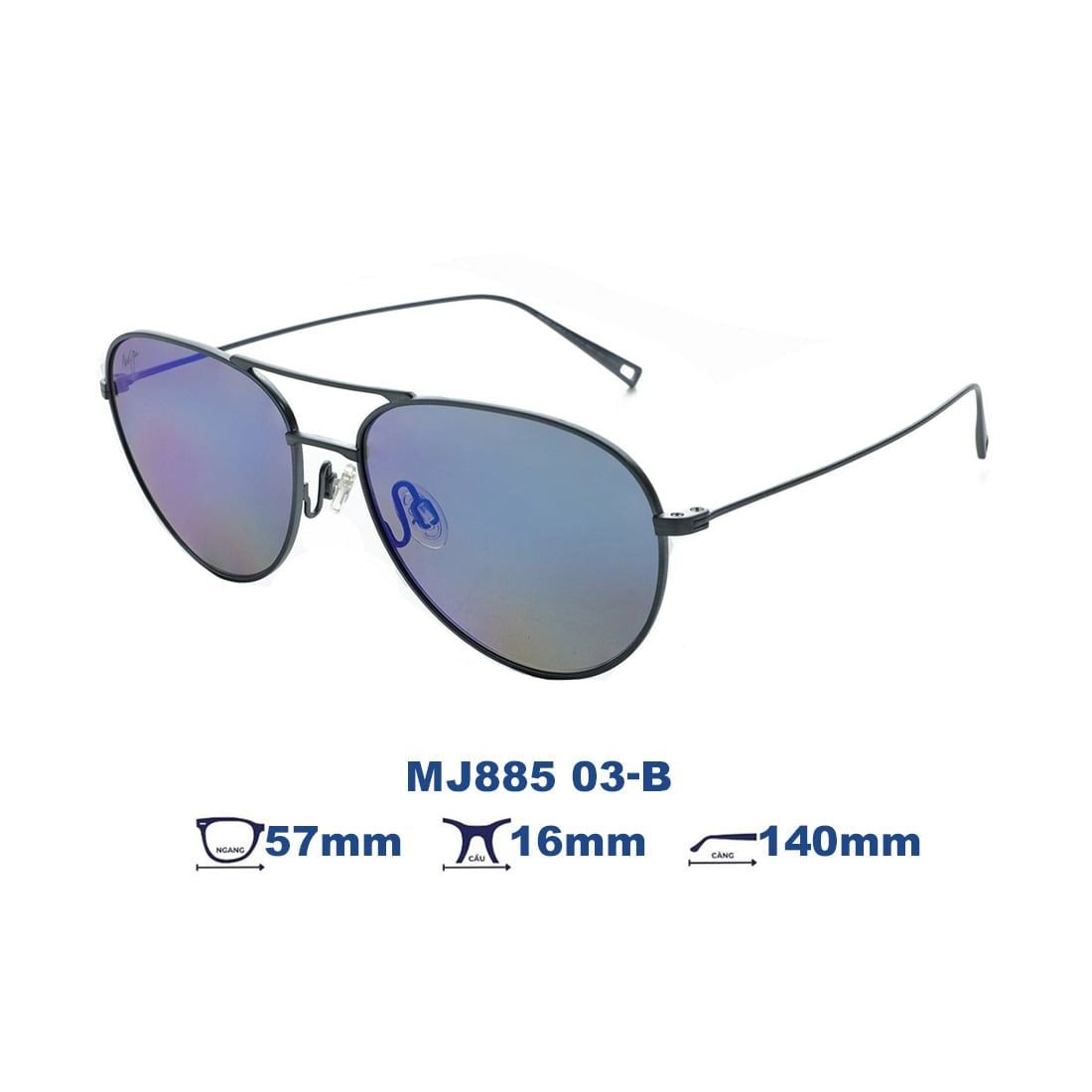 Kính mát MAUI JIM MJ885 03-B