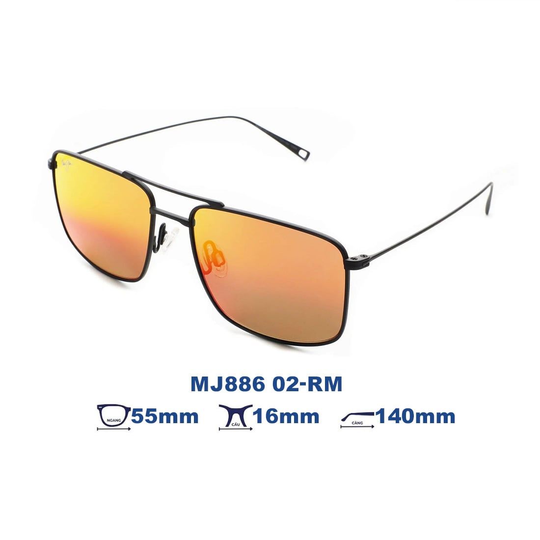 Kính mát MAUI JIM MJ886 02-RM