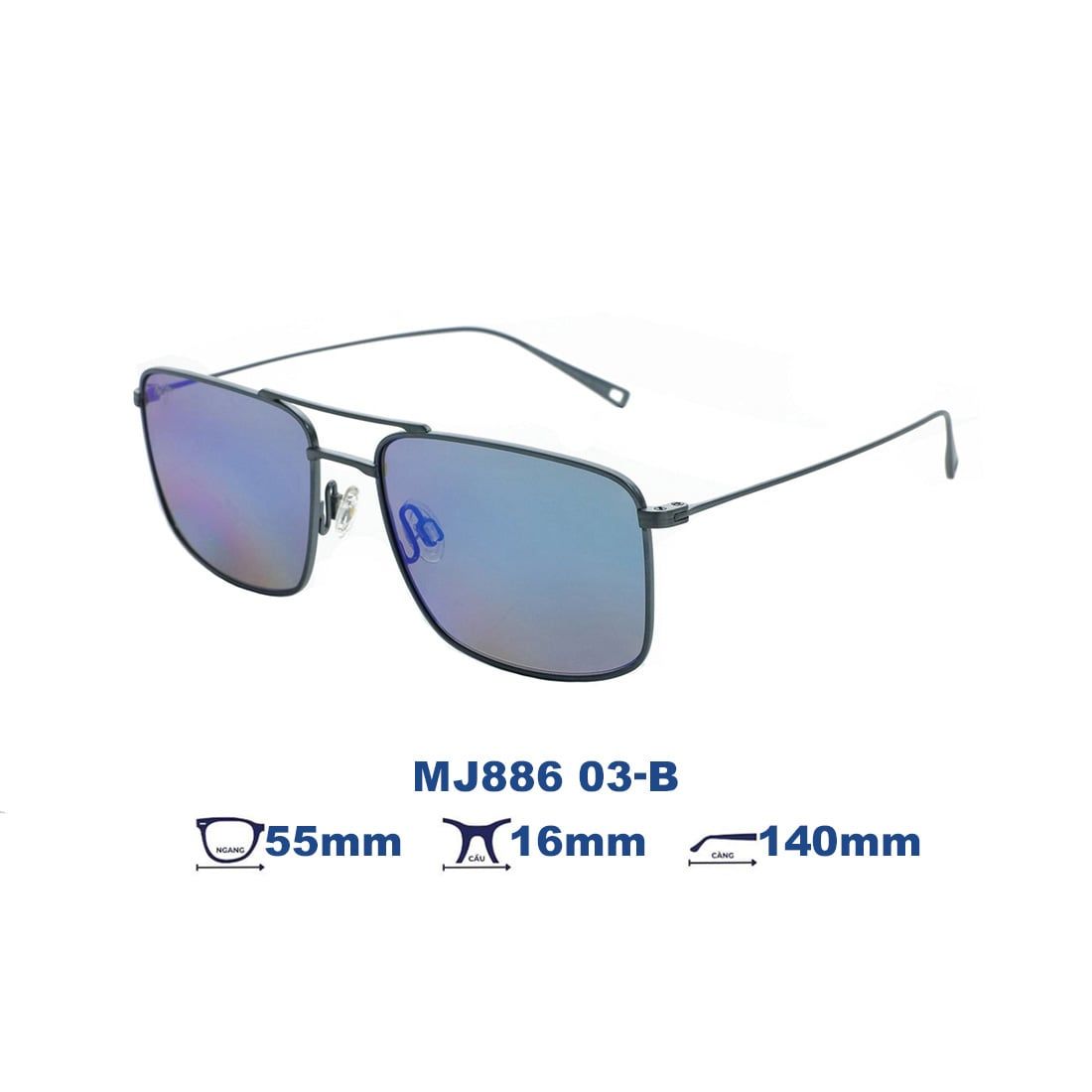 Kính mát MAUI JIM MJ886 03-B