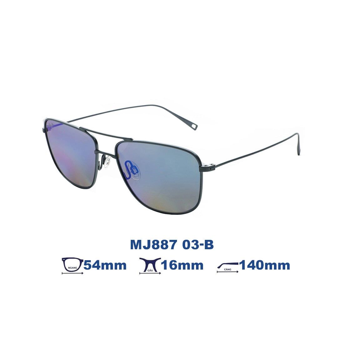 Kính mát MAUI JIM MJ887 03-B