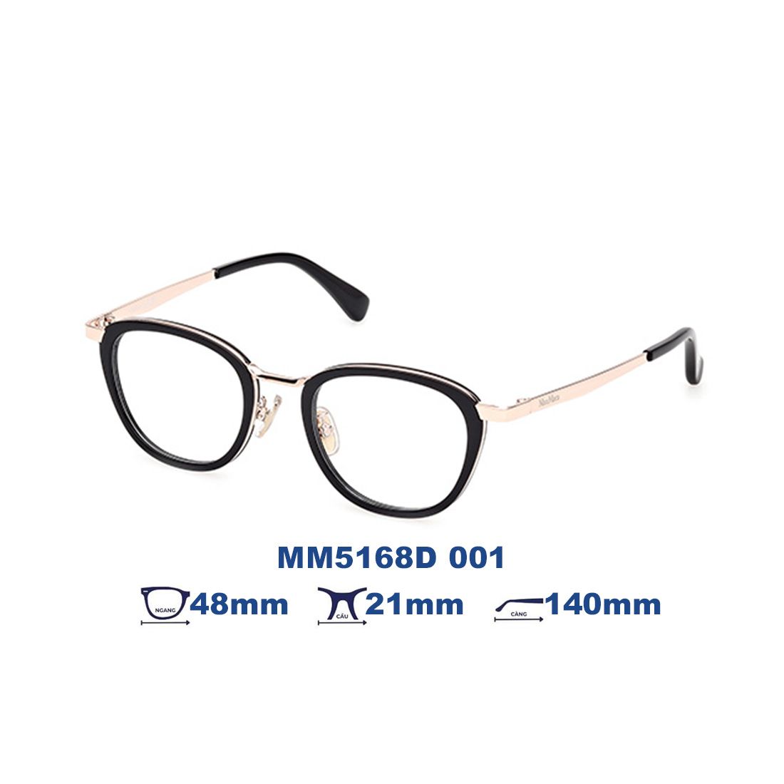 Gọng kính Max Mara MM5168D 001