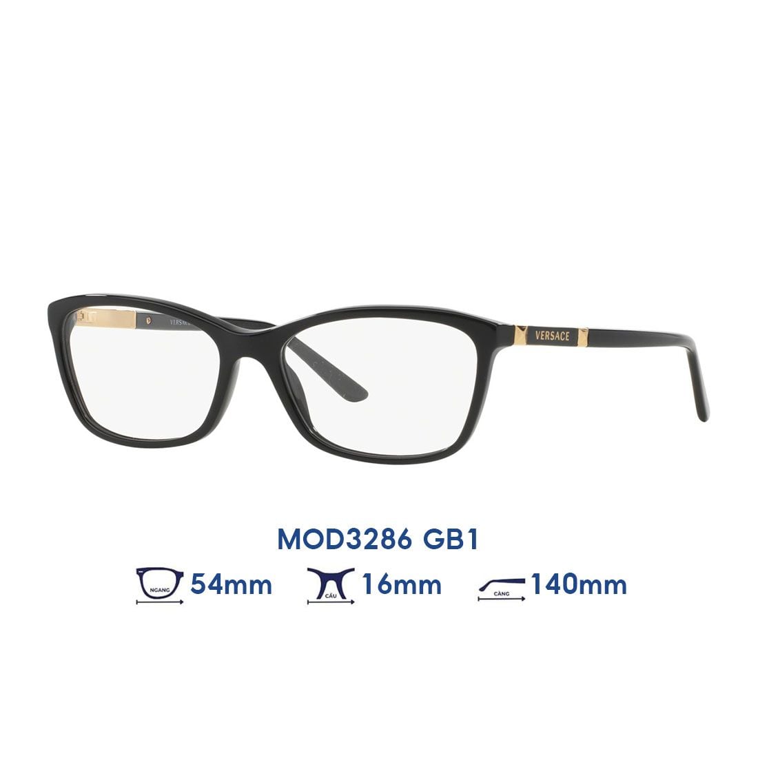 Gọng kính VERSACE MOD3286 GB1