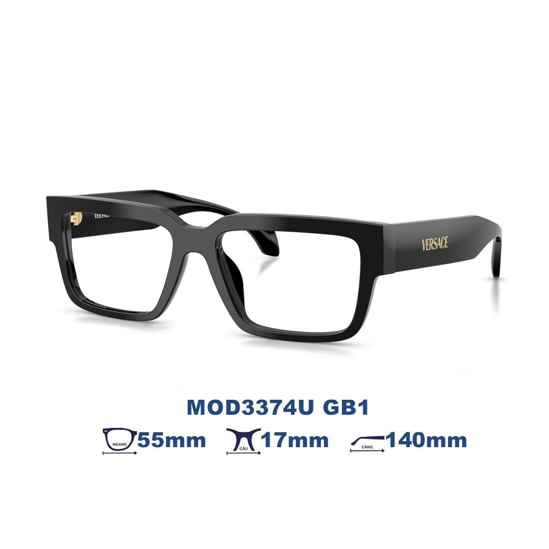 Gọng kính VERSACE MOD3374U GB1