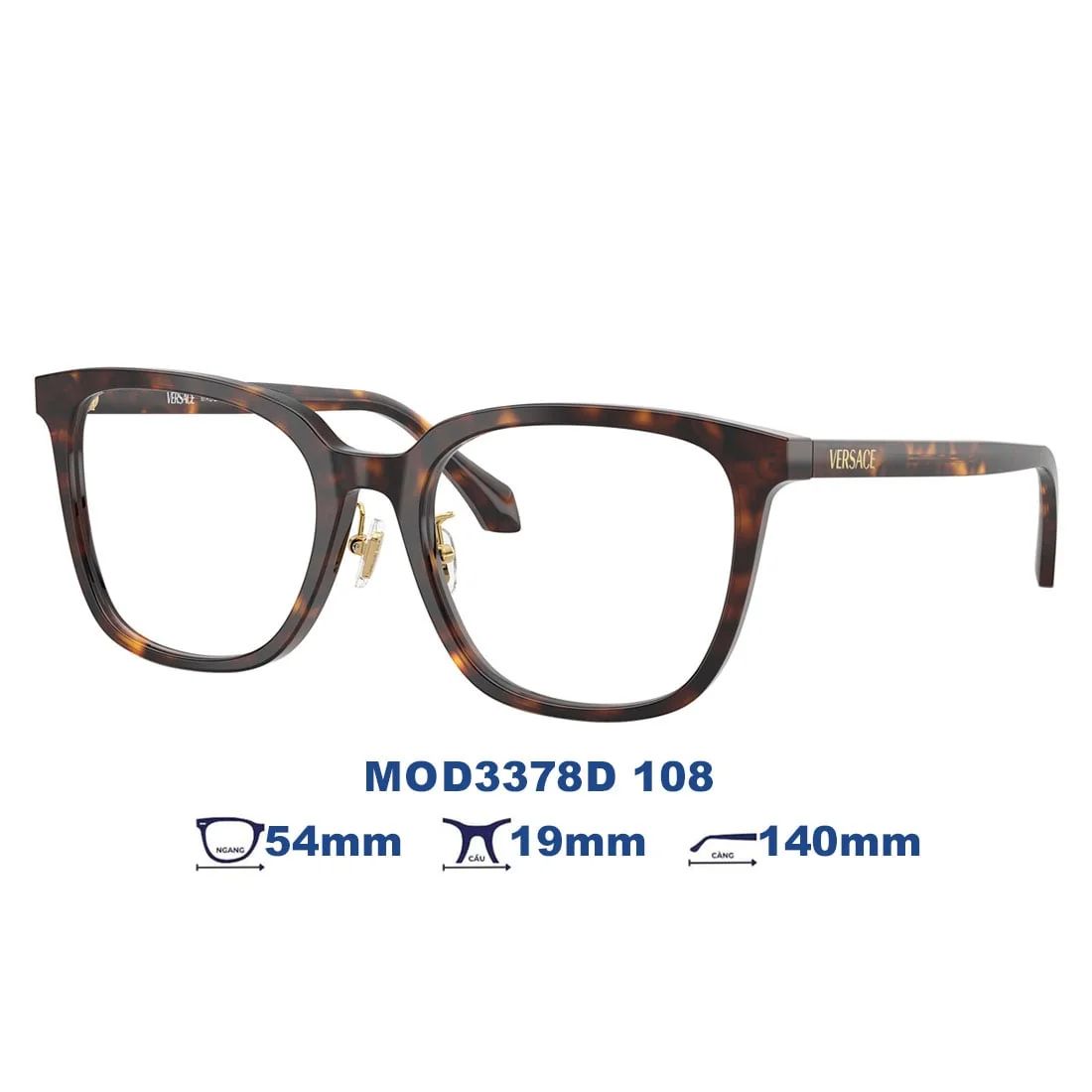 Gọng kính VERSACE MOD3378D 108