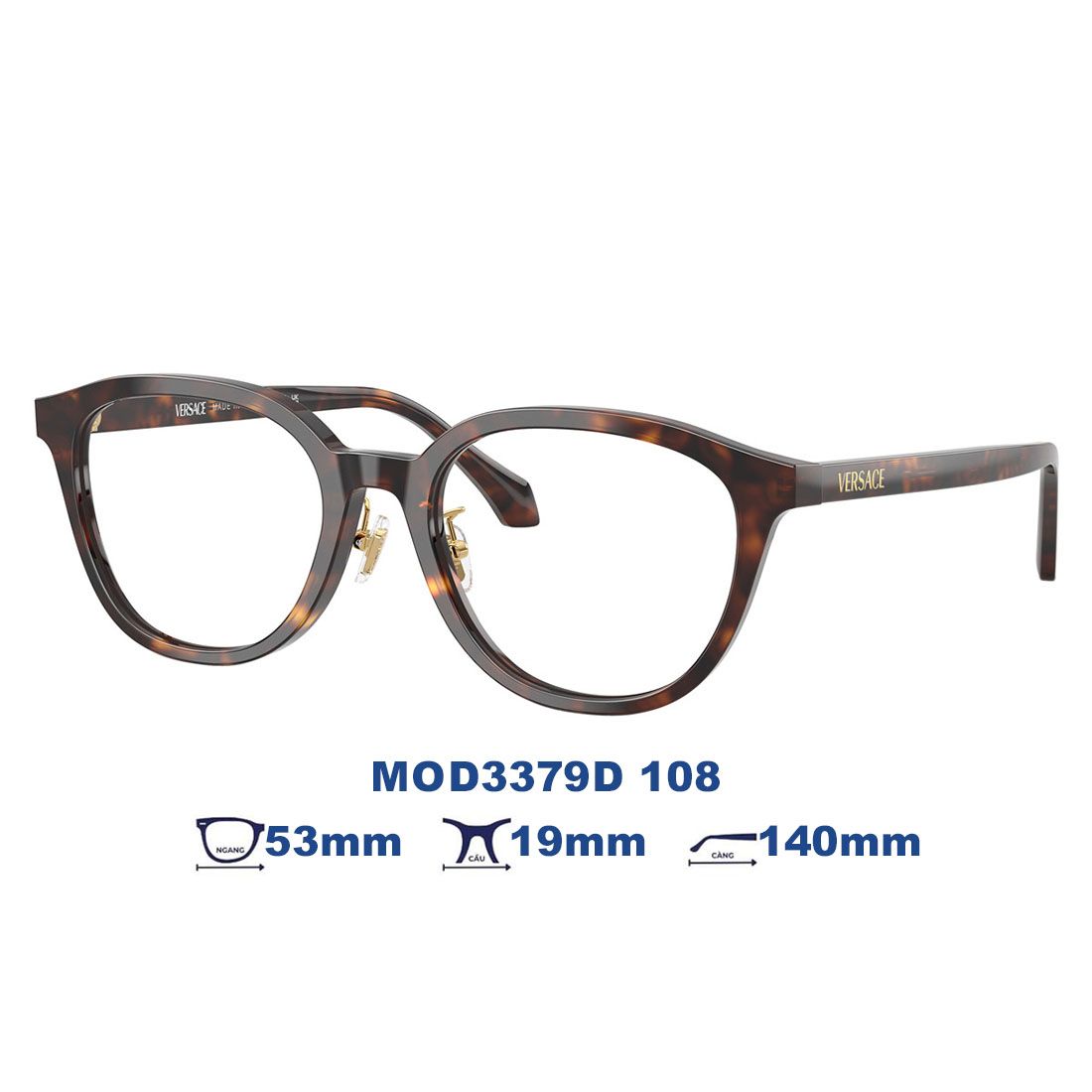 Gọng kính VERSACE MOD3379D 108