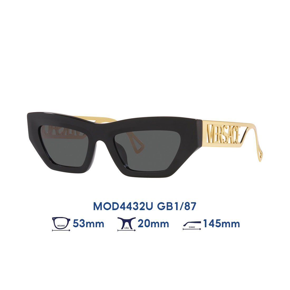  Kính mát VERSACE MOD4432U GB1/87 
