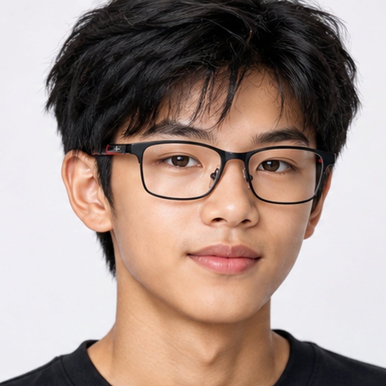 Gọng kính trẻ em Rayban Junior RY1061 4102 - Xám súng mờ – người mẫu đeo kính