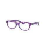 Gọng kính trẻ em Rayban Junior RY1555F 3997 - Tím và xanh dương nhạt trong suốt – góc nghiêng 3/4