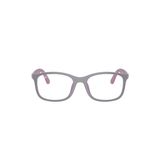 Gọng kính trẻ em Rayban Junior RY1644 7512 - Tím phối cao su hồng – ảnh chính diện trên nền trắng