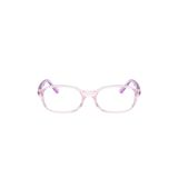 Gọng kính trẻ em Rayban Junior RY1904 7534 - Hồng trong suốt – ảnh chính diện trên nền trắng