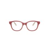 Gọng kính trẻ em Rayban Junior RY1950 7204 - Đỏ phối trong suốt tự nhiên – ảnh chính diện trên nền trắng