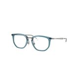 Gọng kính trẻ em Rayban Junior RY9085V 7521 - Xanh dương trong suốt – góc nghiêng 3/4
