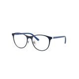 Gọng kính trẻ em Rayban Junior RY9552V 4094 - Xanh dương mờ phối bạc – góc nghiêng 3/4