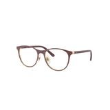 Gọng kính trẻ em Rayban Junior RY9552V 4097 - Đỏ đậm mờ phối vàng kim – góc nghiêng 3/4