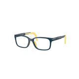 Gọng kính trẻ em Rayban Junior RYA1980 7530 - Xanh dương và vàng – góc nghiêng 3/4