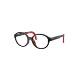 Gọng kính trẻ em Rayban Junior RYA1981 7529 - Đen và đỏ – góc nghiêng 3/4