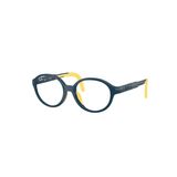 Gọng kính trẻ em Rayban Junior RYA1981 7530 - Xanh dương và vàng – góc nghiêng 3/4
