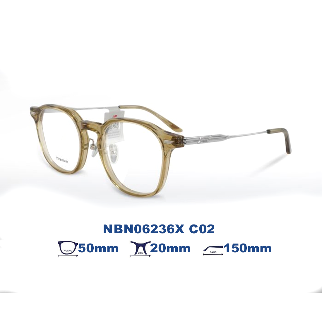  Gọng kính NEW BALANCE NBN06236X C02 