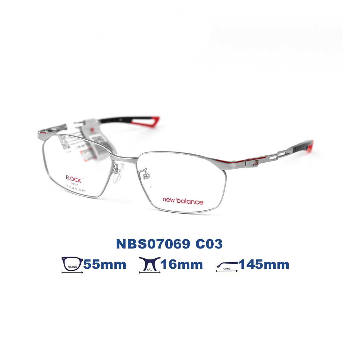  Gọng kính NEW BALANCE NBS07069 C03 