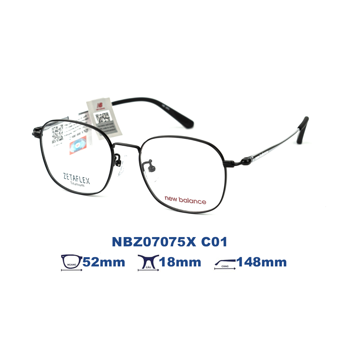 Gọng kính NEW BALANCE NBZ07075X C01