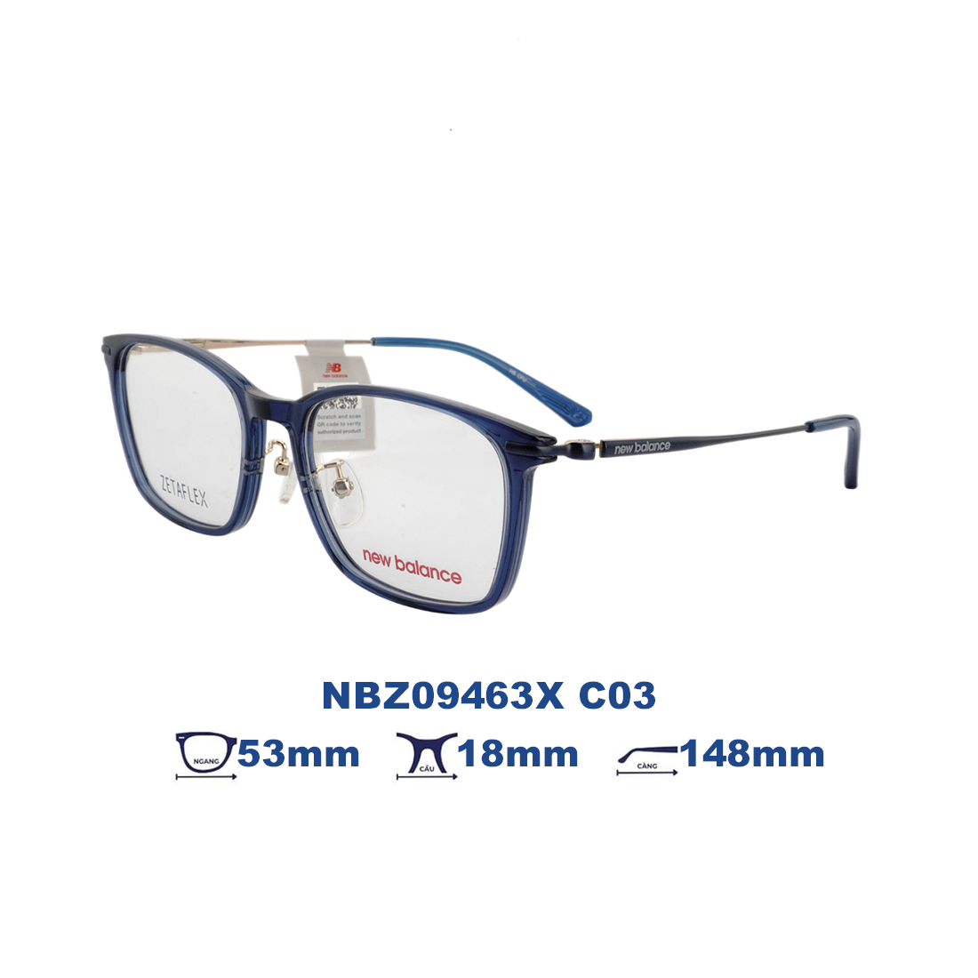 Gọng kính NEW BALANCE NBZ09463X C03
