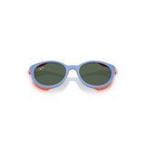 Kính clip-on trẻ em Rayban Junior RY1625DC 751071 - Tím hoa cà phối cao su cam – ảnh chính diện trên nền trắng