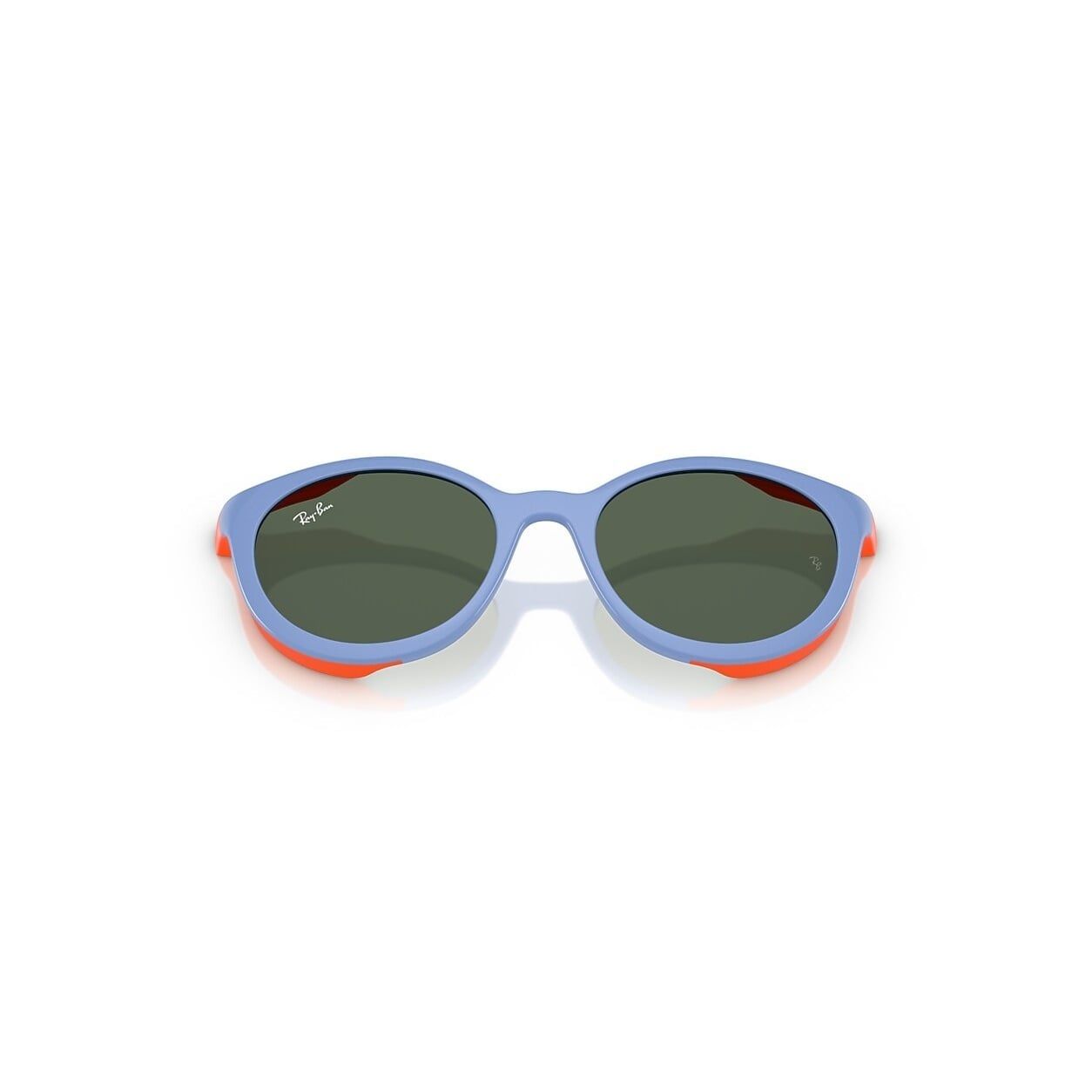 Kính clip-on trẻ em Rayban Junior RY1625DC 751071 - Tím hoa cà phối cao su cam – ảnh chính diện trên nền trắng