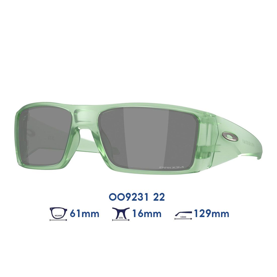 Oakley Heliostat OO9231 22 Xanh lá trong suốt