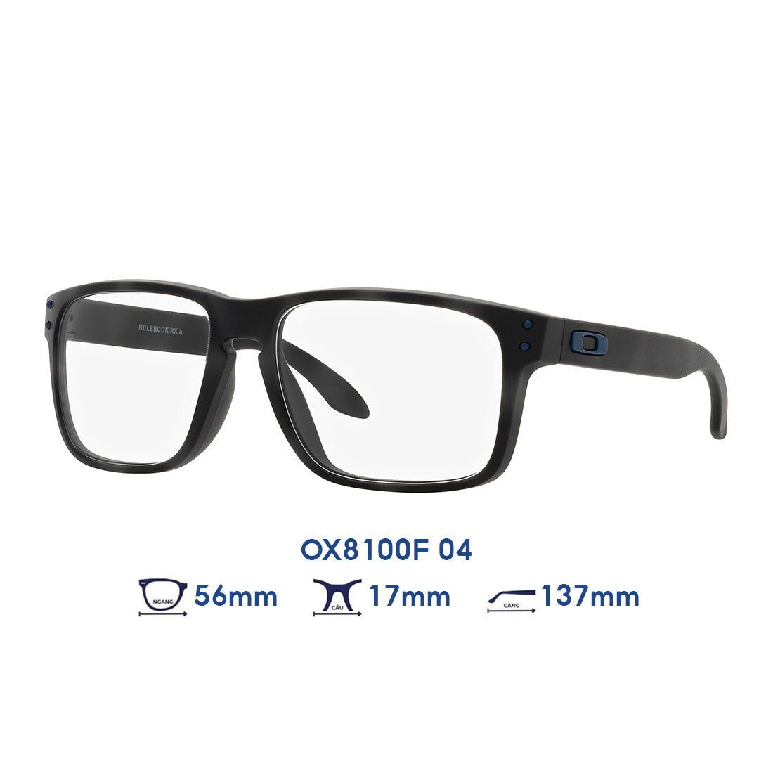 Gọng kính OAKLEY OX8100F 04 màu đen