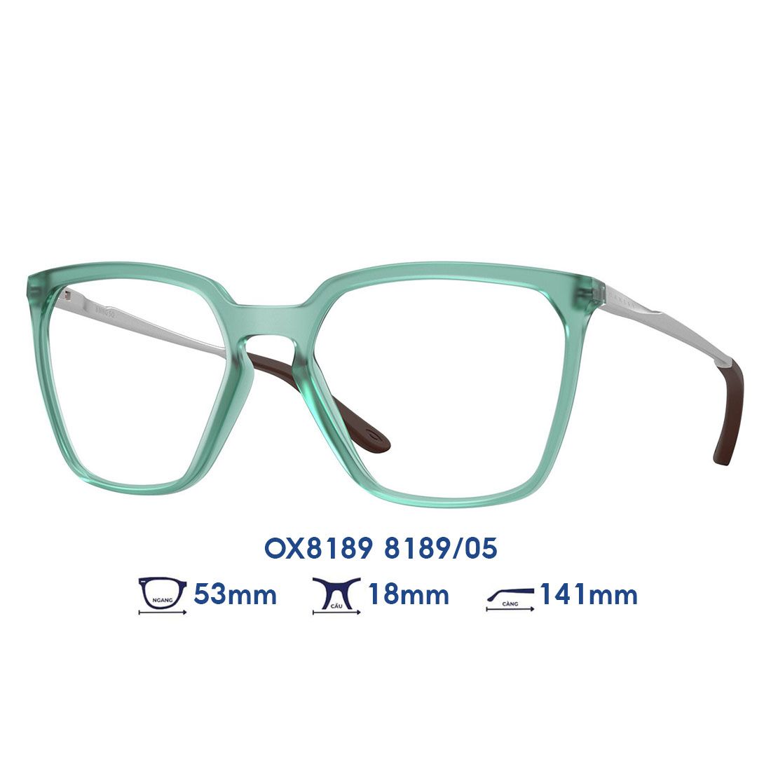 Gọng kính OAKLEY OX8189 8189/05 xanh lá trong suốt