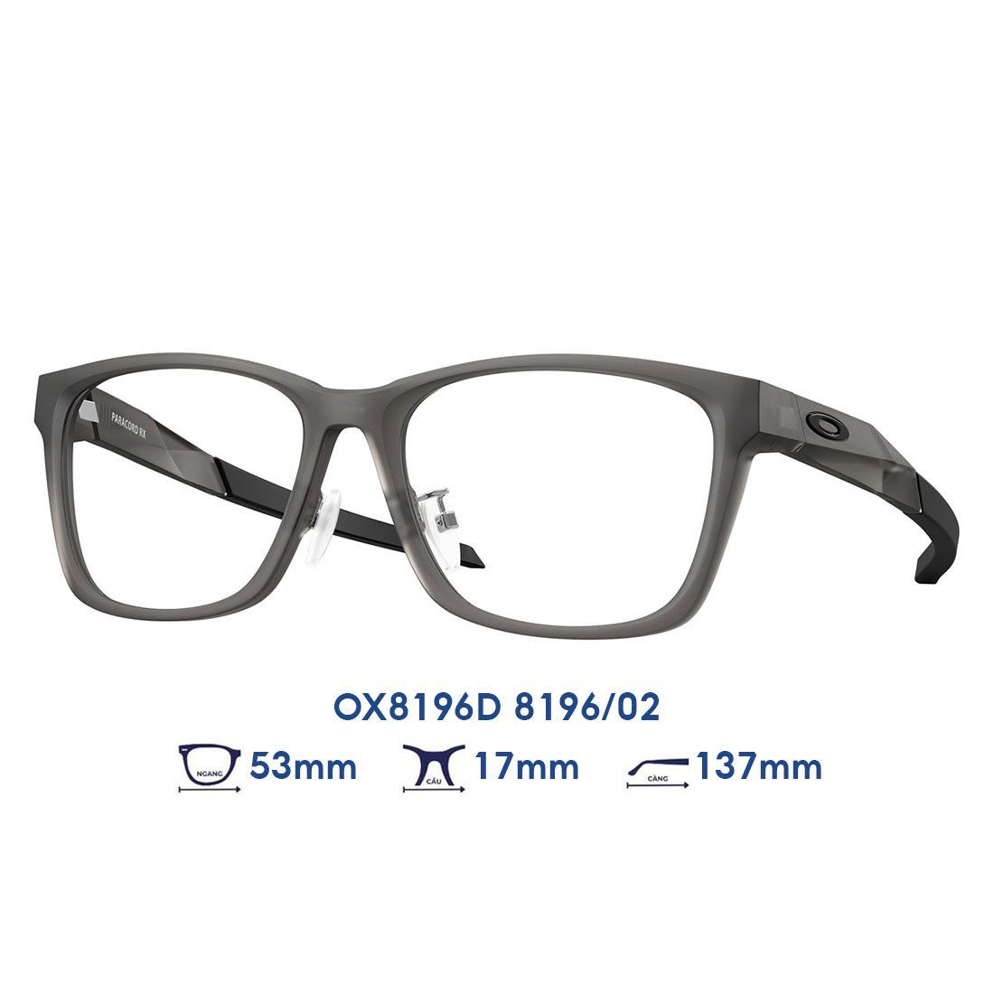 Gọng kính OAKLEY OX8196D 8196/02 Satin Grey Smoke