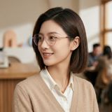 Gọng kính PARIM 96040 K3 – người mẫu đeo kính