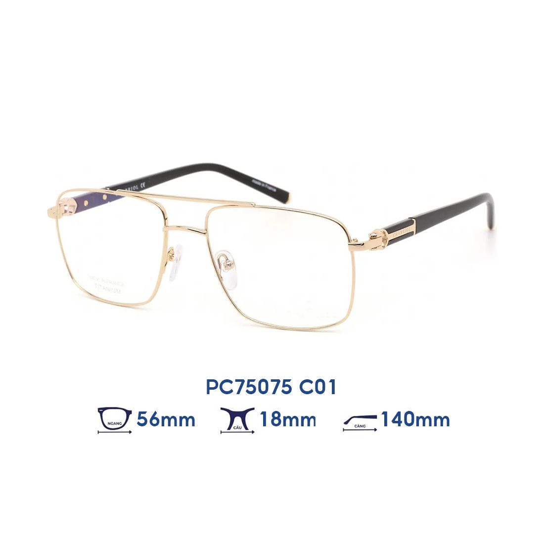  Gọng kính CHARRIOL PC75075 C01 