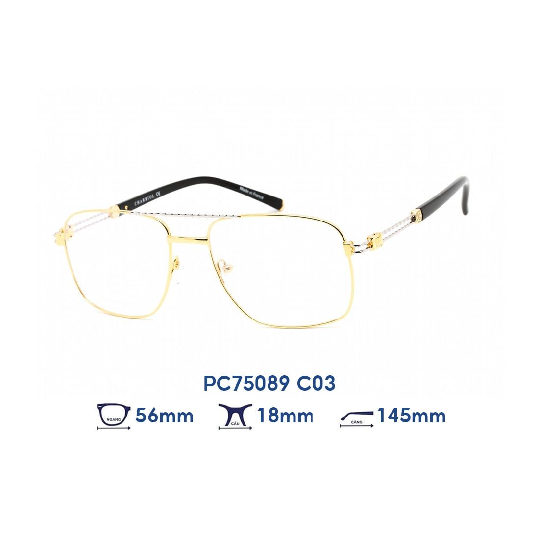  Gọng kính CHARRIOL PC75089 C03 