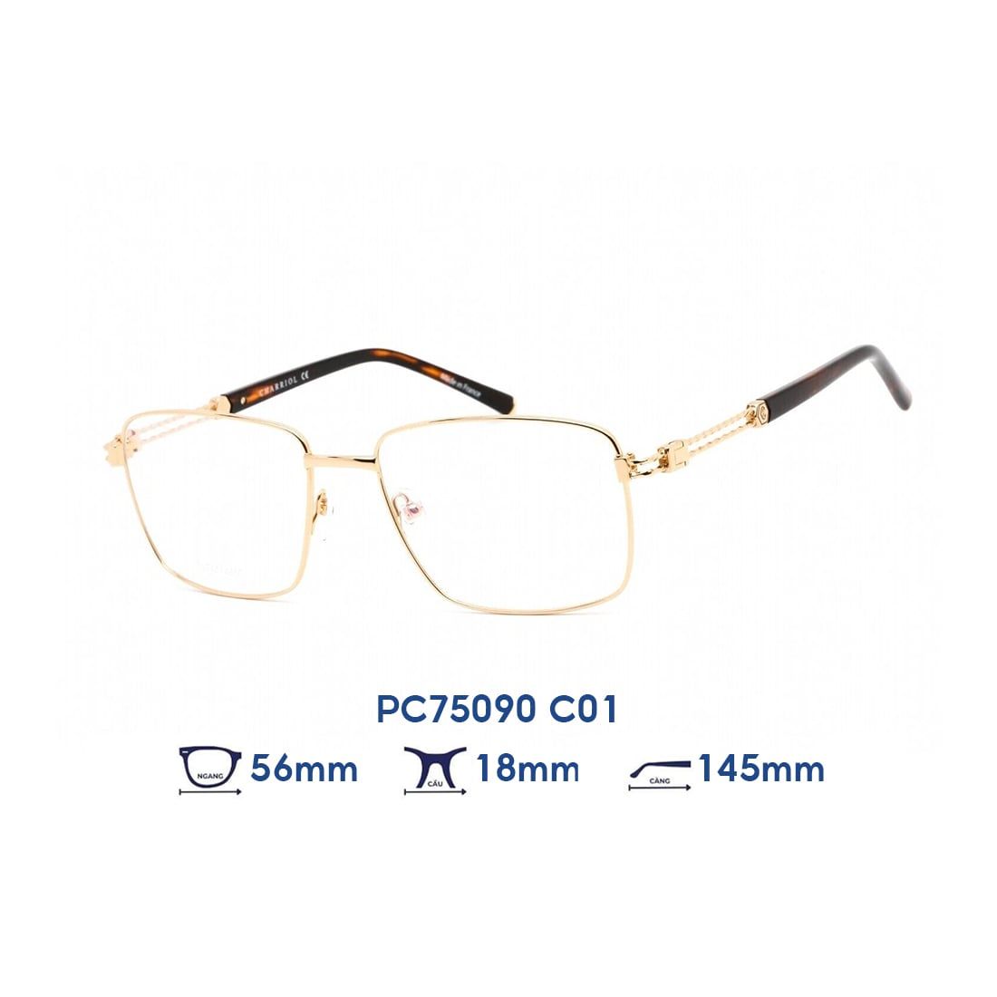  Gọng kính CHARRIOL PC75090 C01 