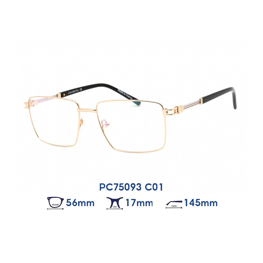  Gọng kính CHARRIOL PC75093 C01 