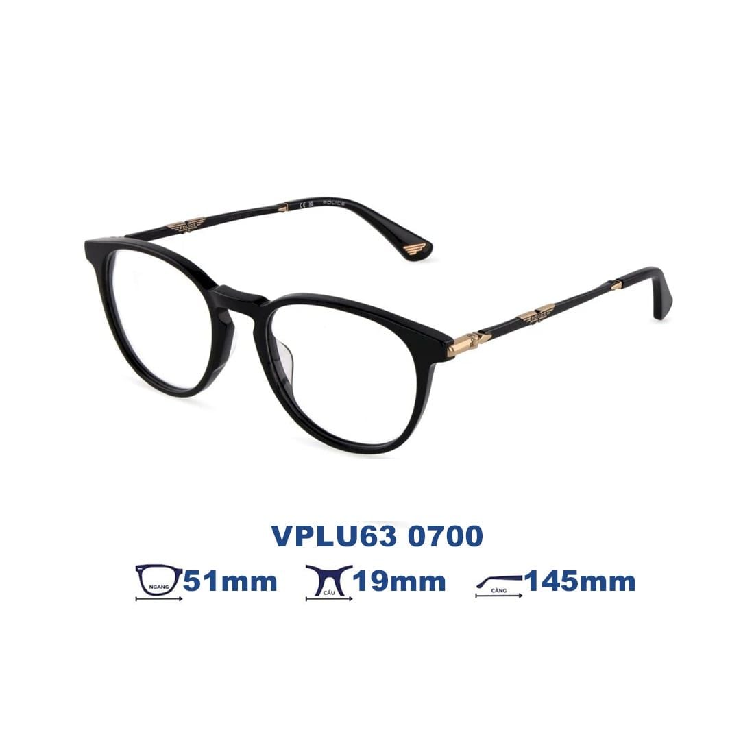 Gọng kính POLICE VPLU63 0700